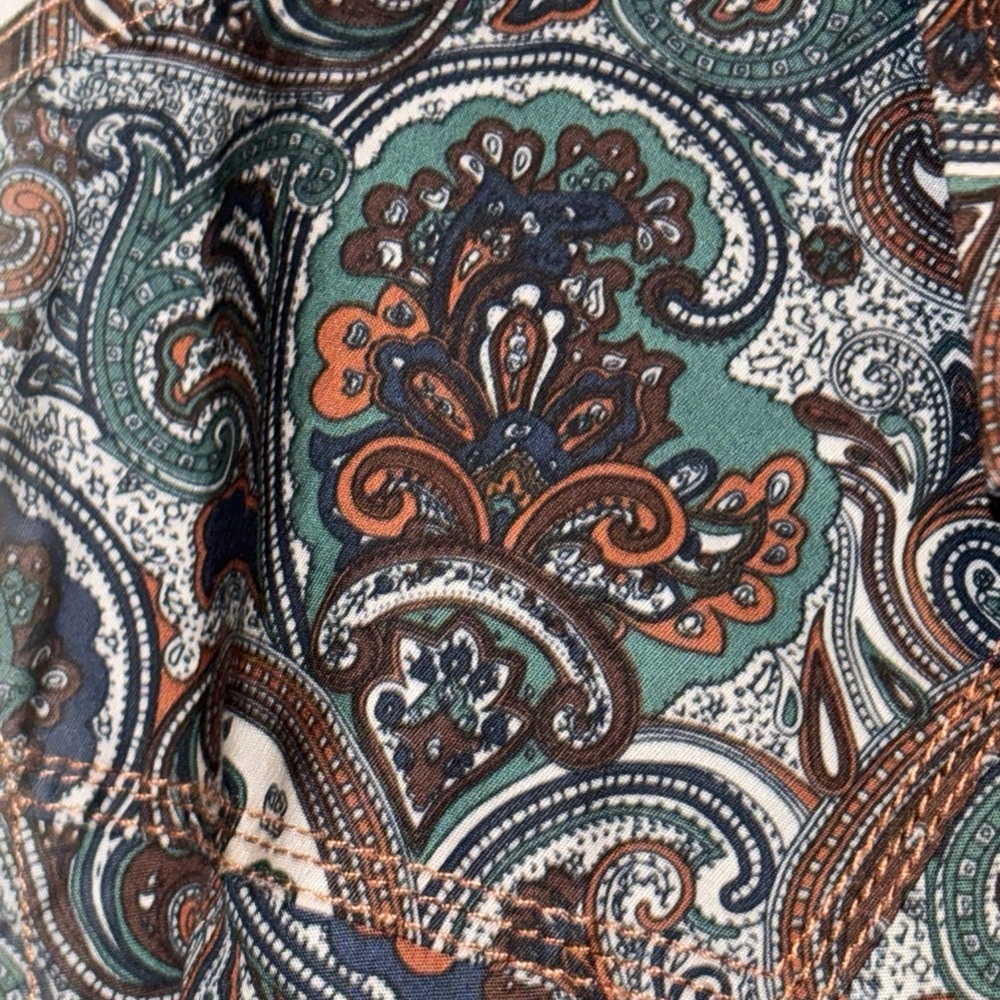 Cody James Men's Multicolor Paisley Shirt Snap Button up Size Medium NWT - Picture 4 of 10